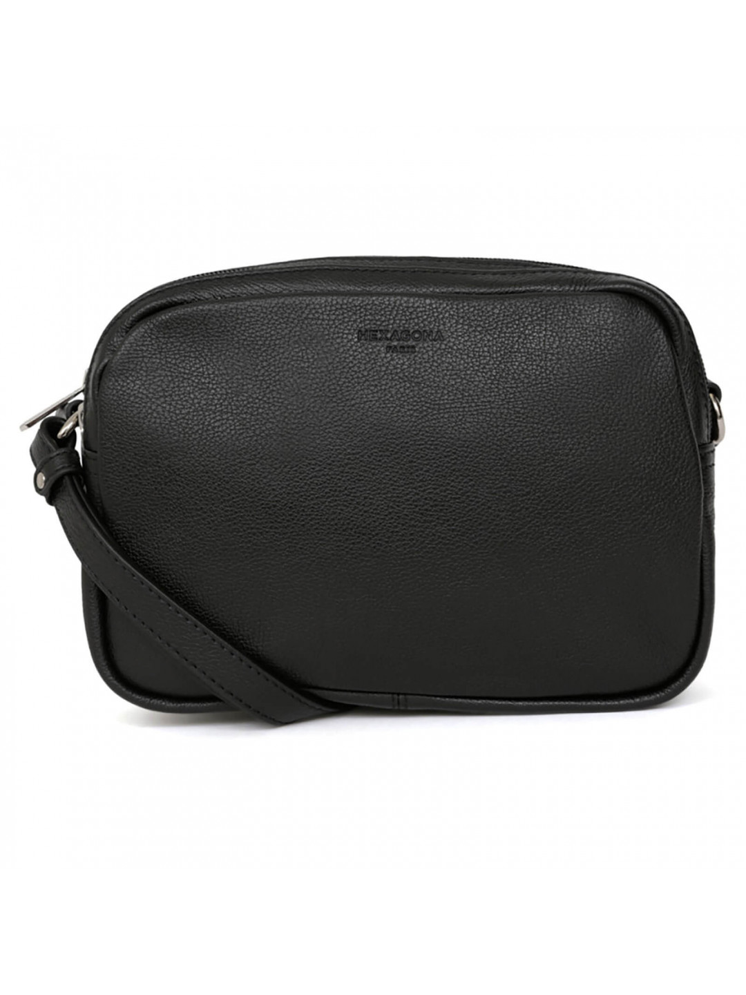 Dámská kožená crossbody kabelka Hexagona Cecilie – černá